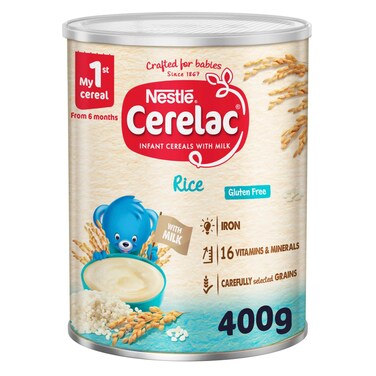 Nestle Cerelac Rice Gluten Free Baby Food 400g
