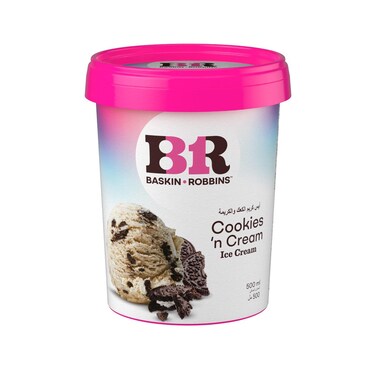 Baskin Robbins Ice Cream Cookis and Cream 500ml