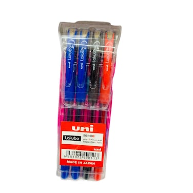 Uniball Ball Roller Ball Pen 4 Colors 1.4 mm