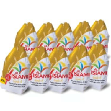 Al Islamic Whole Chicken 10 x 900 gr