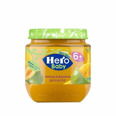 Hero Baby Mango and Banana Puree 6+ 125g