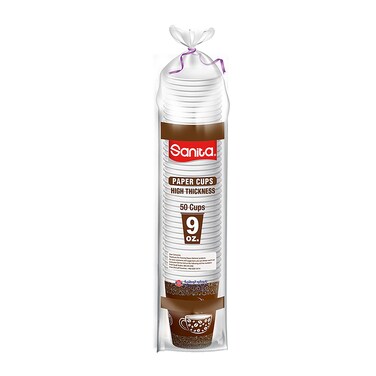 Sanita Paper Cups 9oz 50 cups
