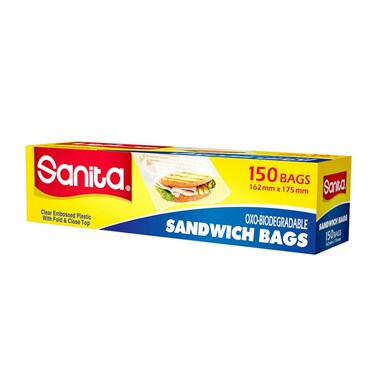 Sanita Sandwich Bags OXO Biodegradable 150 bags 162mm x 175mm