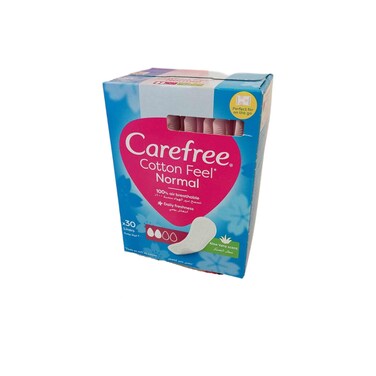 Carefree Regular Aloe Sanitary pads 30 Pieces