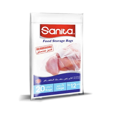 Sanita Food Storage Bags OXO Biodegradable No 12 Large 20 Bags