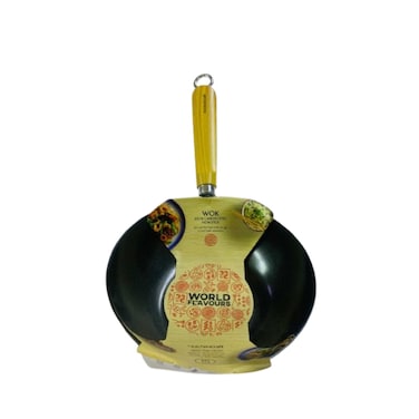 Kitchen Craft Wok Carbon Steel Non Stick 20 cm