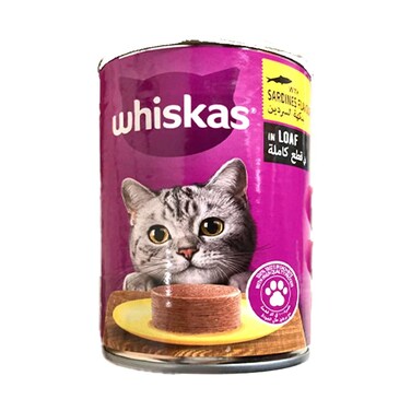 Whiskas with Sardine Flavor in Loaf Cat Food 400g