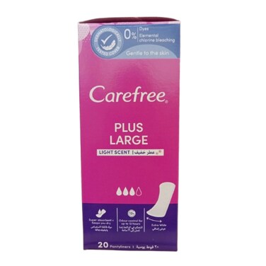 Carefree Plus Large Light Scent 20 pantyliners
