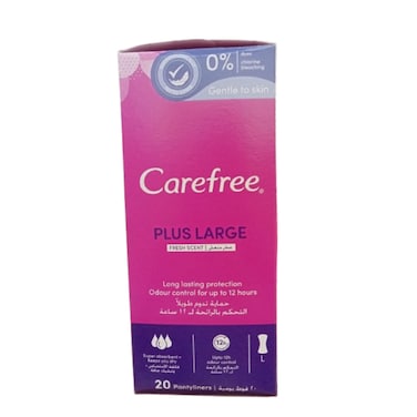 Carefree Plus Large Fresh Scent 20 pantyliners