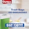 Sanita Club Trash Bags OXO Biodegradable 5 gallons Small 130 bags 50x46cm 5 rolls