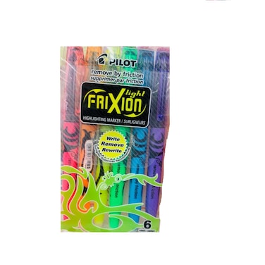 Pilot Frixion Highlighter Marker 6 Pieces