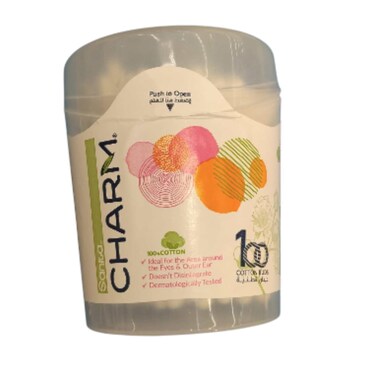 Sanita Charm Round 100 cotton buds