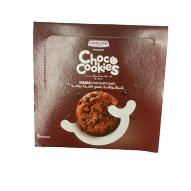 Americana Choco Cookies Double Chocolate Chips 6x44g