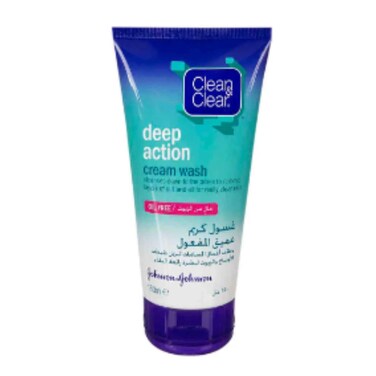 Clean and Clear Face Cream Wash Deep Action 150ml