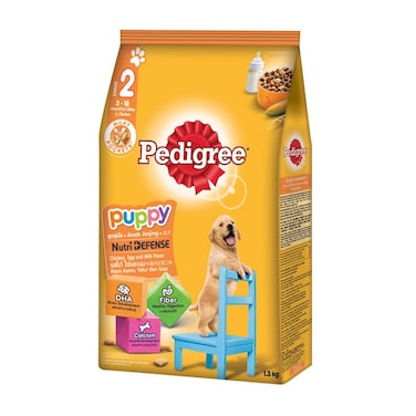 Pedigree Stage 2 3 to 18 months Dog Food Egg and Milk Fralor