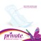 Private Natural Cotton Feel Maxi Pocket 24 Feminine Pads with Wings Night 3D Fit Core