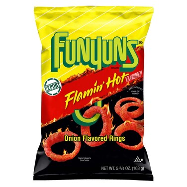 Funyuns Flamin Hot Onion Flavored Rings 163g