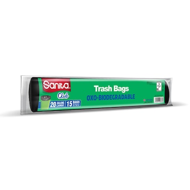Sanita Club Trash Bags OXO Biodegradable 20 gallons Large 15 bags 75x68cm