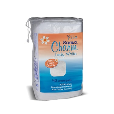 Sanita Charm Lady White 40 Square Pads