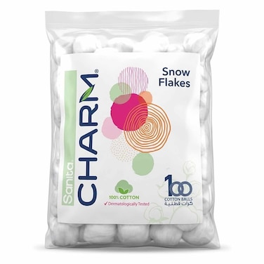 Sanita Charm Snow Flakes Cotton 100 balls