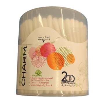 Sanita Charm Round 200 cotton buds