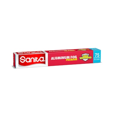 Sanita Aluminum Foil Premium High Thickness 75 square feet 30cm x 22.86m