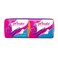 Private Natural Cotton Feel Extra Thin 16 Feminine Pads with Wings Super Economy Pack