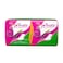 Private Natural Cotton Feel Extra Thin 18 Feminine Pads with Wings Economy Pack