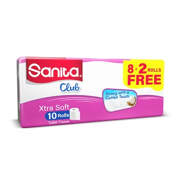 Sanita Club Xtra Soft Toilet Tissue 10 rolls
