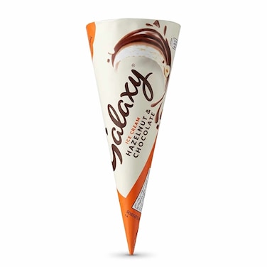 Galaxy Hazelnut and Chocolate Ice Cream Cone 73g