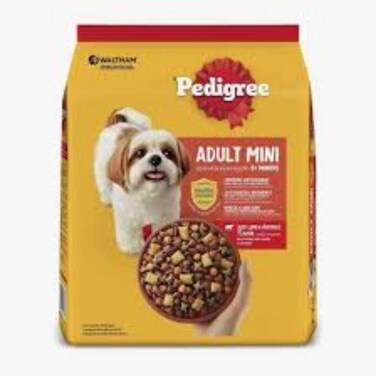 Pidegree Adult Mini Beef, Lamb and Vegetable Flavor Dog Food 9+ months 1.5kg