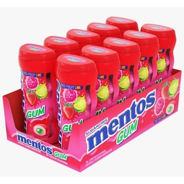 Mentos Red Fruit Lime 24Grx10 Pieces