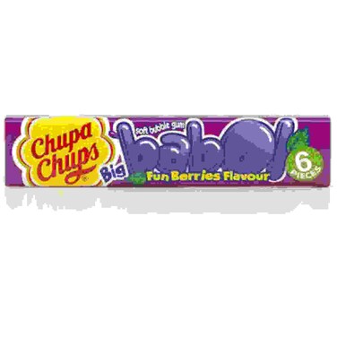 Chupa Chups Big Babol Fun Berries Flavor 6 pieces
