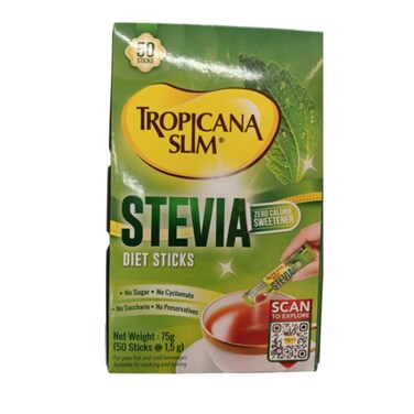 Tropicana Slim Stevia Diet Sticks 75g ( 50sticks )