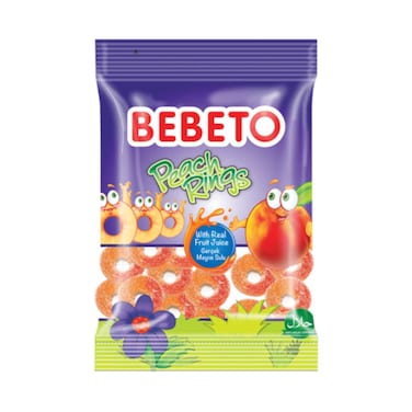Bebeto Peach Rings 80 gr
