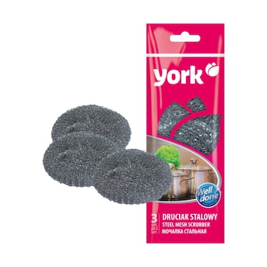York Steel Mesh Scrubber 3 pieces