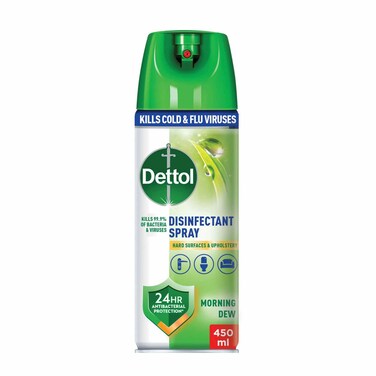 Dettol All in One Disinfectant Spray, Morning Dew Scent, 450ml