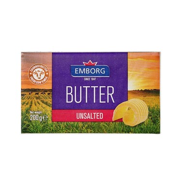 Emborg Butter Unsalted 200 gr