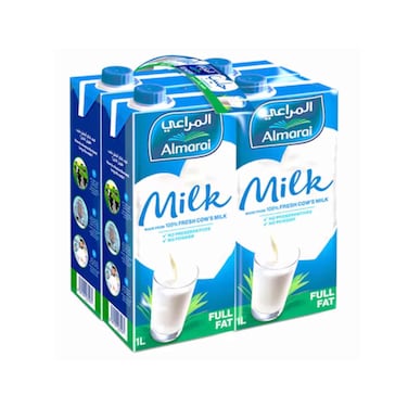 Almarai UHT Full Fat Milk 4 x 1 lt
