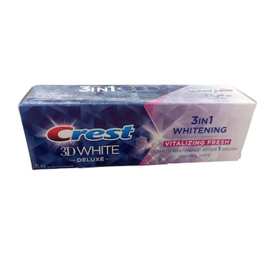 Crest 3D White Deluxe Healthy Shine Whitening Toothpaste 75ml