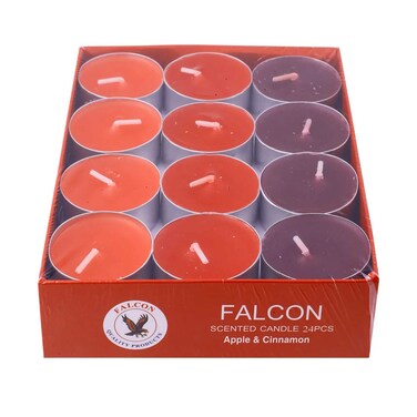 Falcon Scented Candle Apple and Cinnamon 24 Pieces