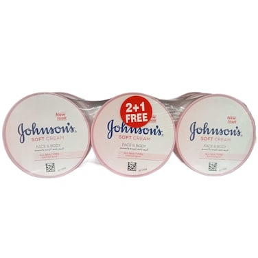 Johnson &amp;amp; Johnson 24Hour Moisture Soft Cream 200ml 2+1 Free