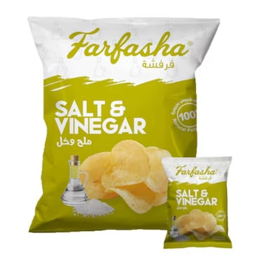Farfasha Potato Chips Salt and Vinegar 12x21g