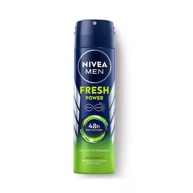 NIVEA MEN Antiperspirant Spray for Men, Fresh Power Fresh Scent, 150ml