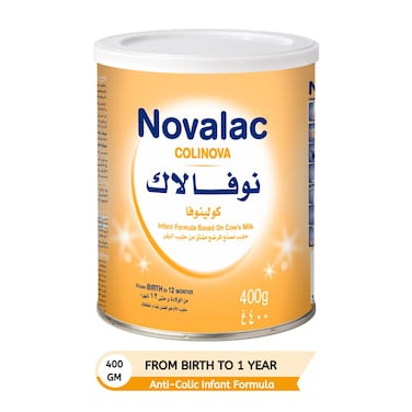 Novalac Colinova Anti-Colic Infant Milk Formula, 0-12 Months, 400 g