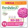 Freshdays Natural Cotton Feel Normal Scented Mega Pack 72 Cotton Pantyliners