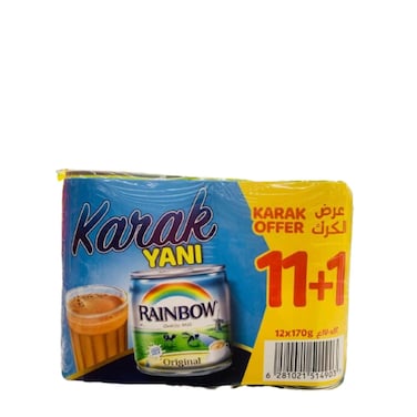 Rainbow Evapo Milk 12 X 170 gr