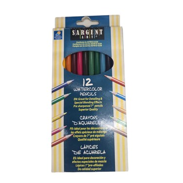 Sargent Cleared Pencil Watercolor Set 12 Pieces