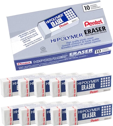 Eraser Hi-Polymer Large -10pc