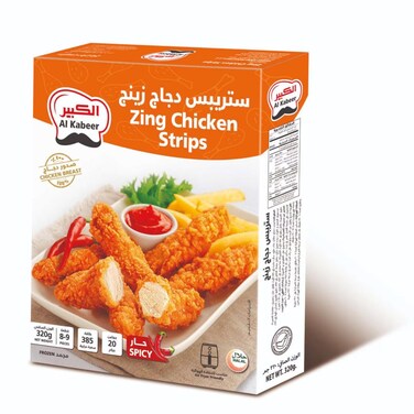 Al Kabeer Zinger Chicken Strips Spicy 320g
